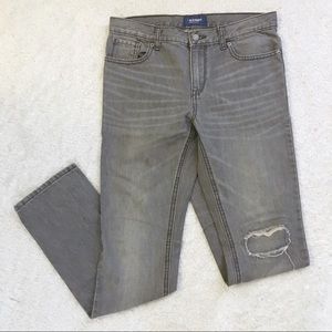 ⭐️ 2/$10 OLD NAVY Gray Skinny Jeans Size 16 L31”